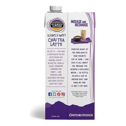 Té Chai Concentrado Líquido Dulce 946 Ml Pack X6 Oregon Chai Negro Especiado