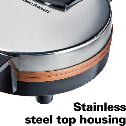 Maquina Para Hacer Gofres Belga Hamilton Beach Antiadherente Facil Limpieza