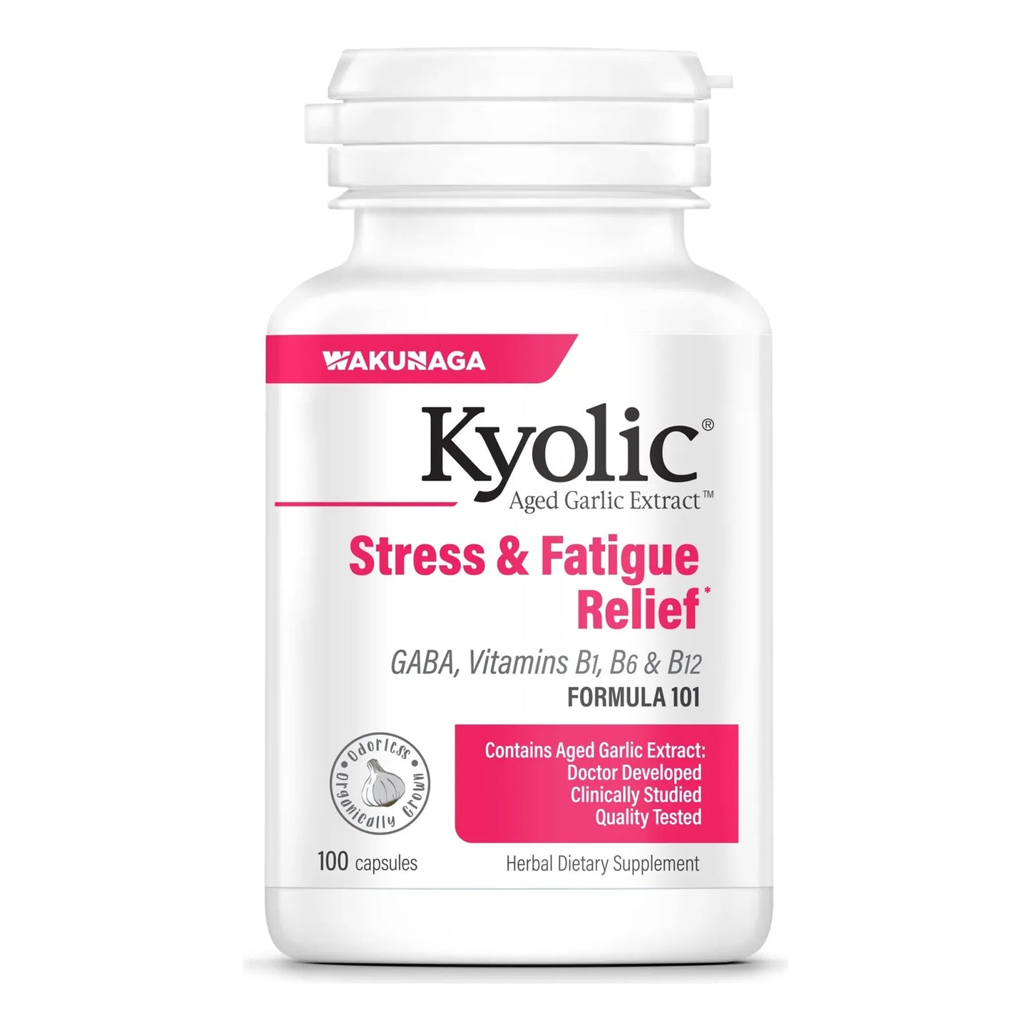 Extracto De Ajo Envejecido Kyolic 100 Capsulas Alivia Estres Fatiga