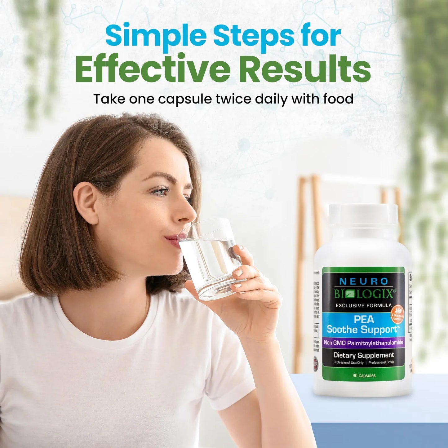 Fórmula Natural PEA Alivio Sensibilidad Soporte Nervioso Resveratrol