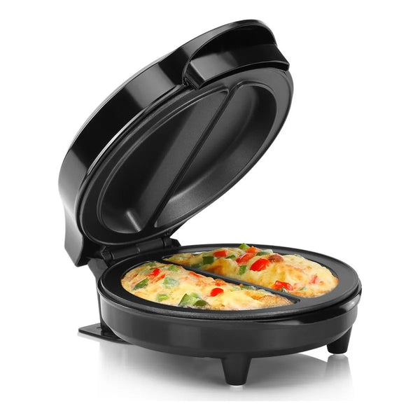 Máquina Antiadherente Para Tortillas Y Frittatas Negra Acero Cocina Sin Pegar