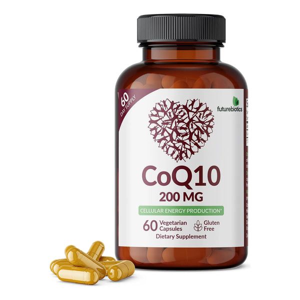CoQ10 200 Mg Cápsulas Vegetarianas Energía Celular Premium