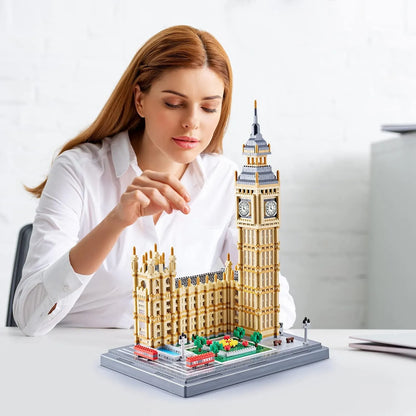 Juego De Bloques 6473 Piezas Modelo Arquitectónico Big Ben Para Adultos