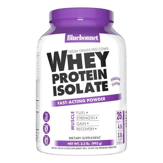 Proteina De Suero De Leche Aislada Sin Azucar Ni Gluten 2.2 Lb Sabor Original