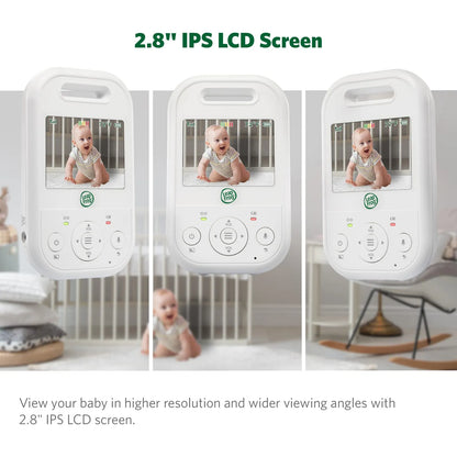 Monitor De Bebé LCD IPS 2.8 Pulgadas Con Visión Nocturna Y Cámara Panorámica