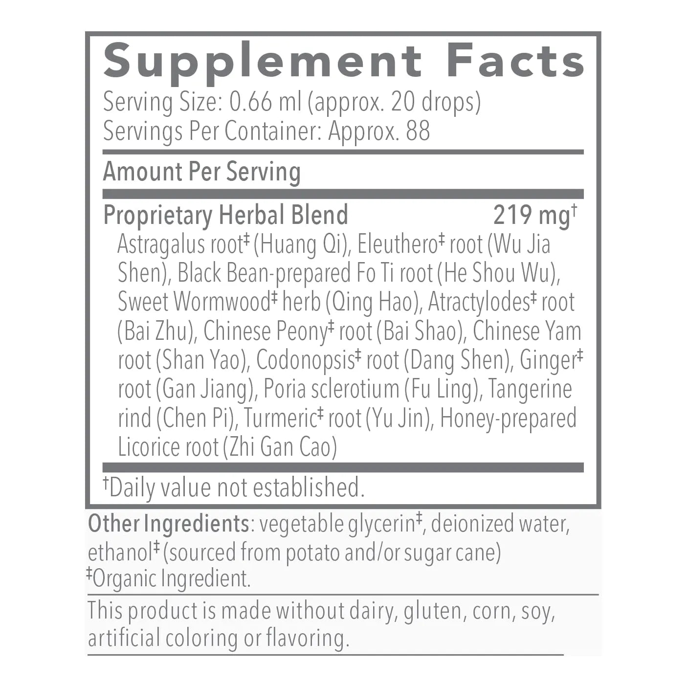 Biotonic Adaptogenico Tonico Tintura Drops Suplemento Energia Reduccion Fatiga