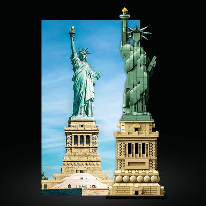 Lego Arquitectura 21042 Estatua De La Libertad 1685 Piezas Kit De Construccion