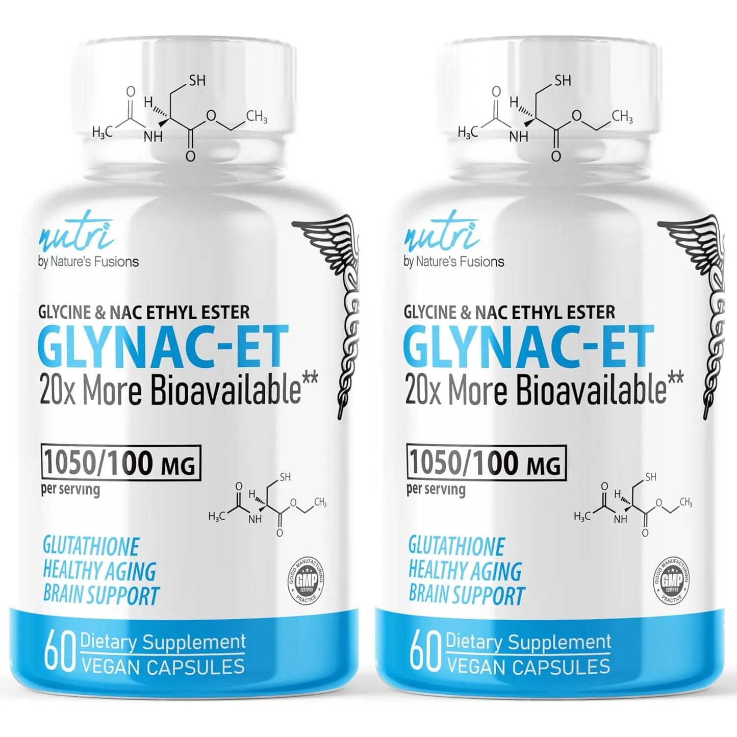 Suplemento GlyNAC ET Antienvejecimiento Con NAC Y Glicina 20 Veces Mas Biodisponible