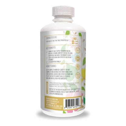 Multivitamínico Líquido Para Mujeres Mayores 60 Años Con 45 Nutrientes