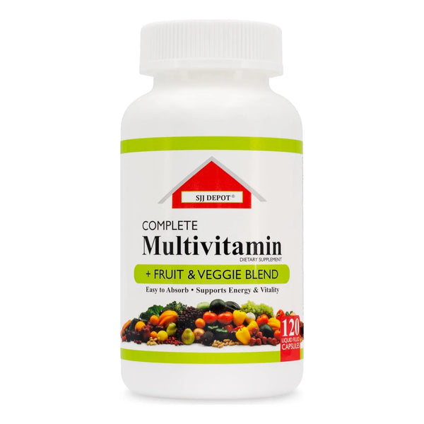 Multivitaminas Líquidas 120 Cápsulas Frutas Verduras Antioxidantes
