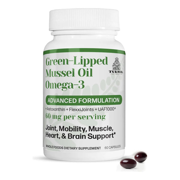 Aceite De Mejillon Labios Verdes Omega 3 Alta Potencia Turner Alivia Articulaciones