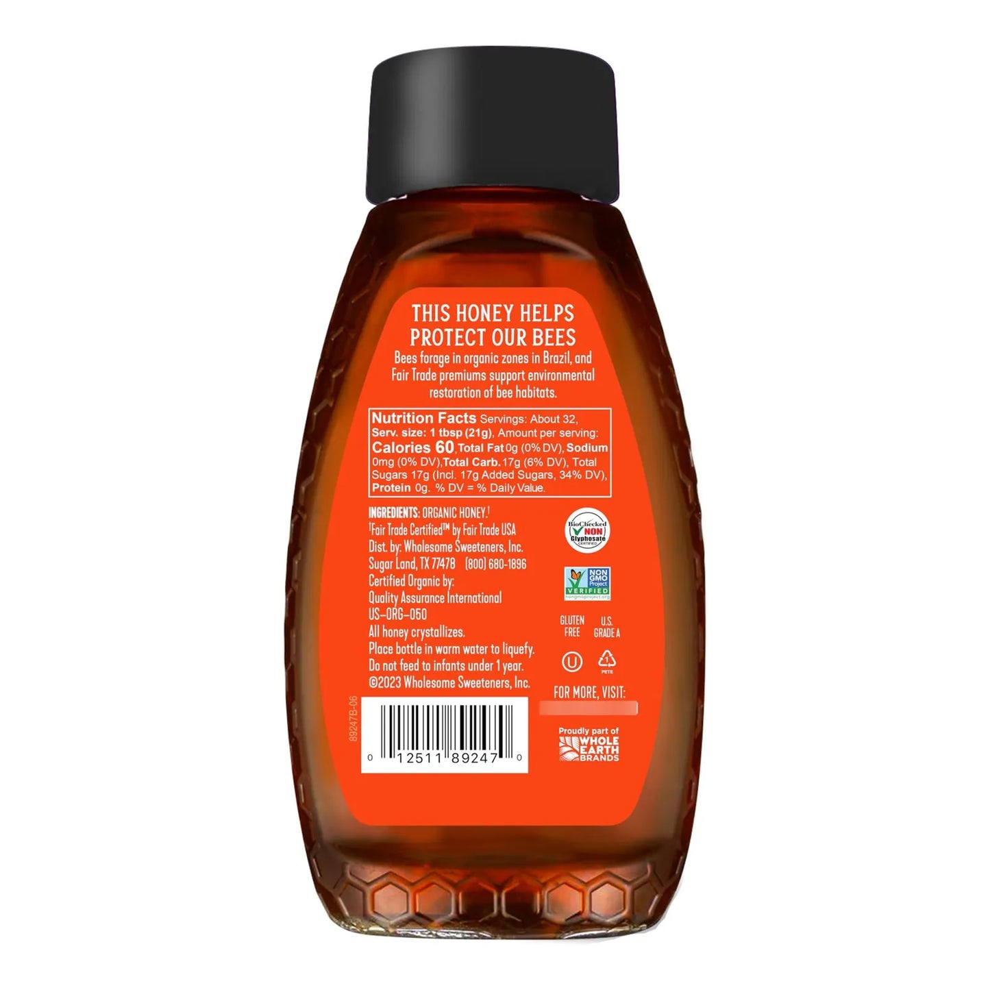 Miel Organica Pura Natural 500g Endulza Con Sabor A Caramelo Libre De Quimicos