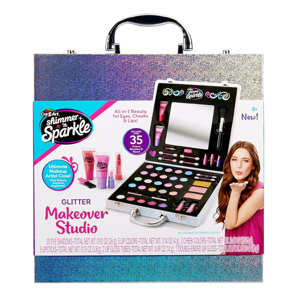 Kit De Belleza Shimmer N Sparkle Glitter Makeover Studio Todo En Uno Con Brillo