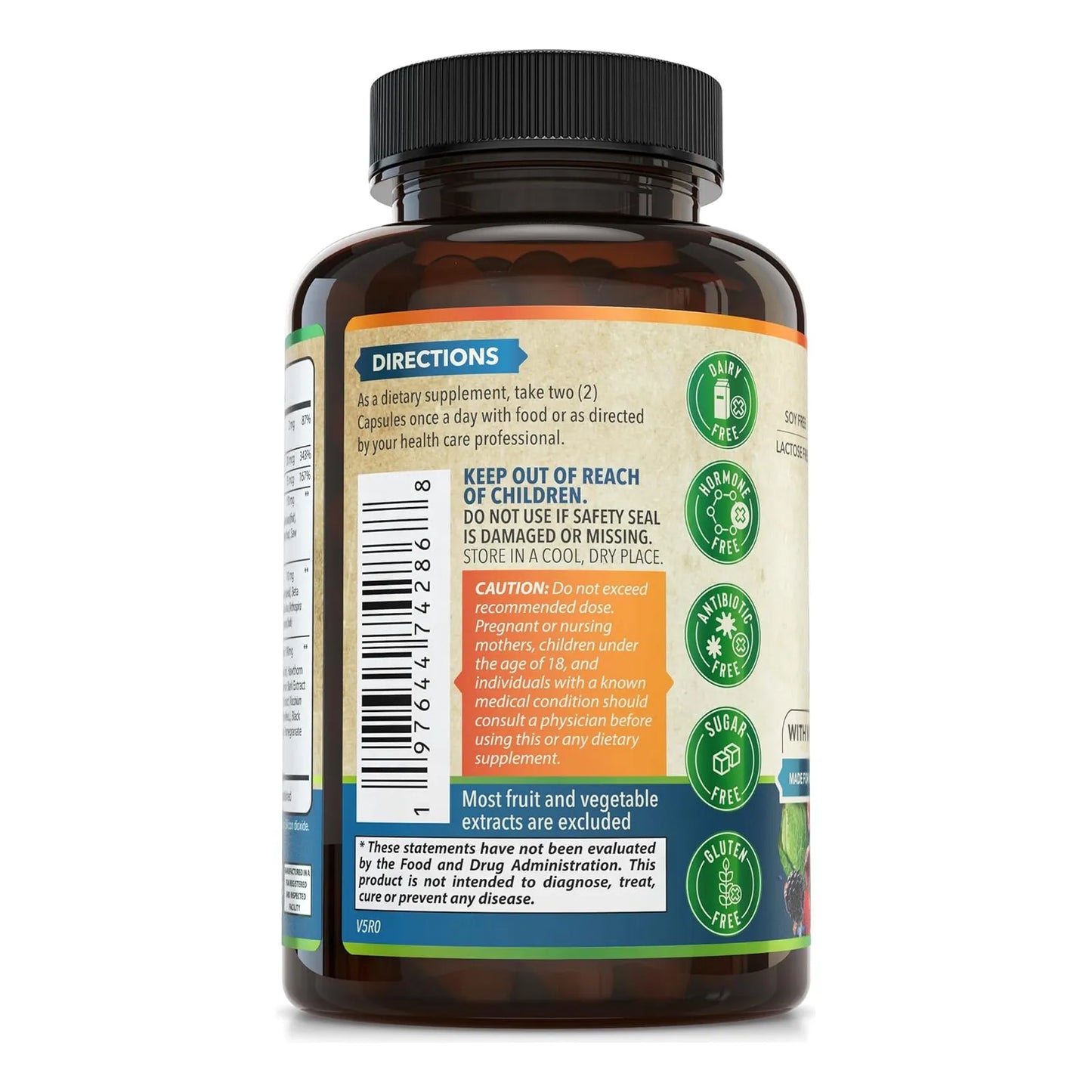 Multivitamínico Diario Para Hombre Con Energía Concentración