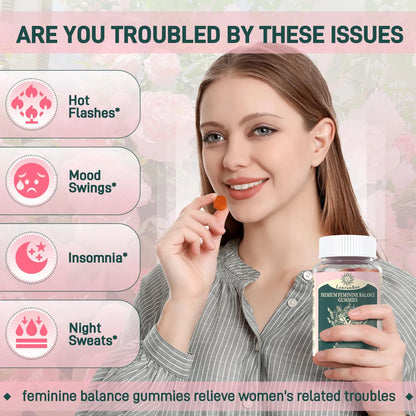 Gomitas De Equilibrio Femenino Premium Salud Bienestar Mujer Veganas Sin Gluten
