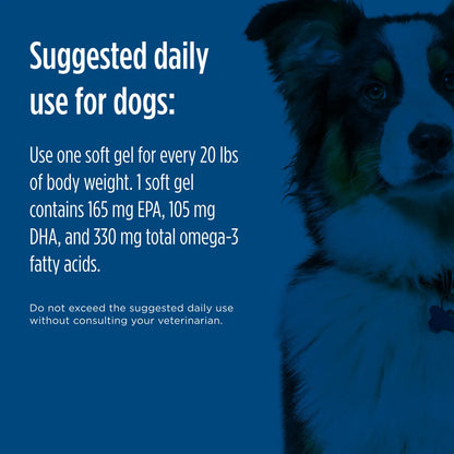 Omega 3 Para Mascotas 90 Geles Blandos Aceite De Pescado Para Perros Con EPA Y DHA