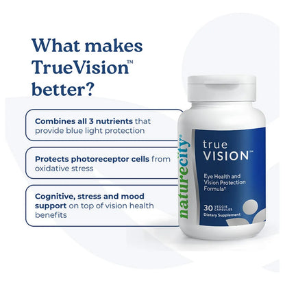 Suplemento True Vision Luteina Y Zeaxantina Con Azafran Para Salud Ocular 30 Capsulas