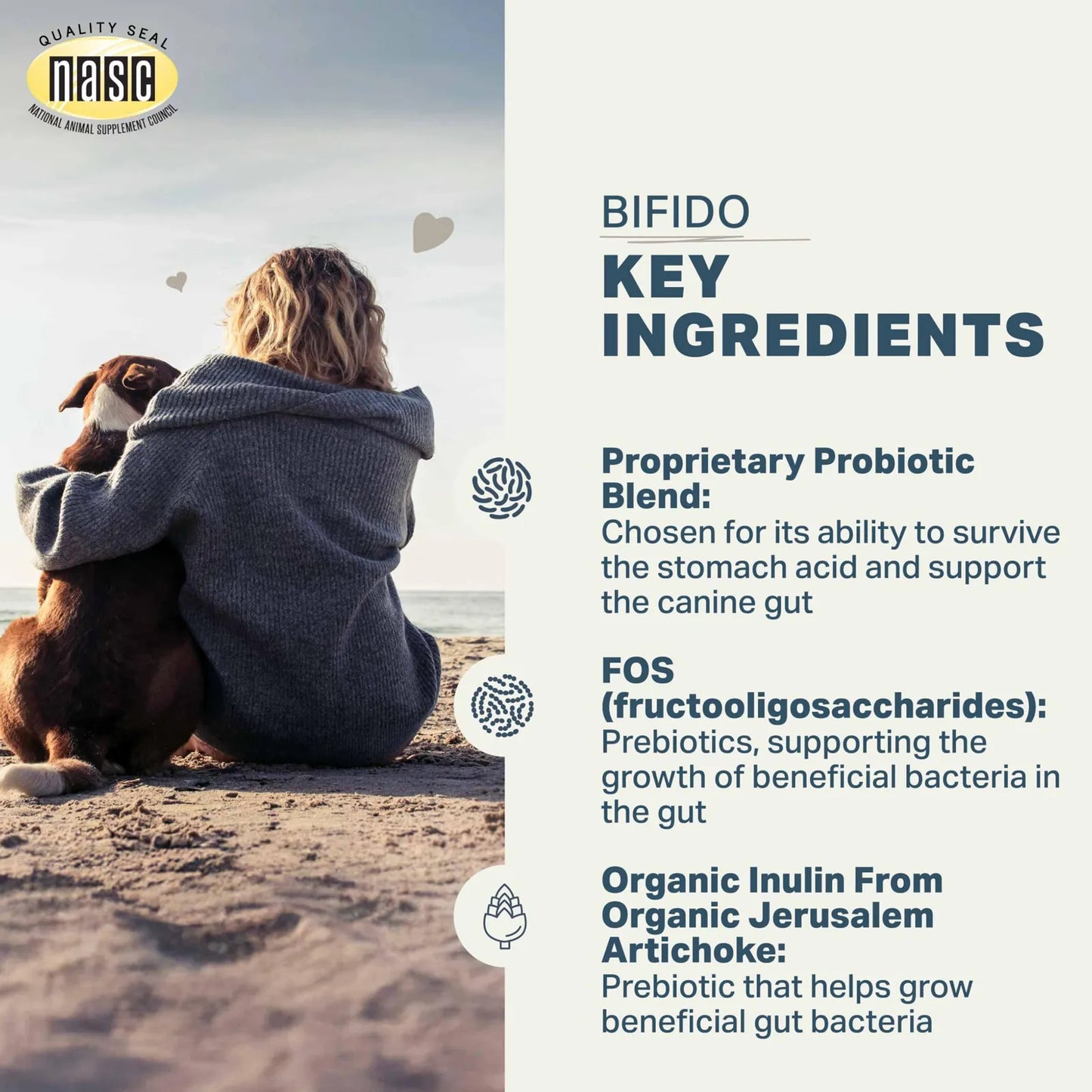Probióticos Para Perros Bifido For Fido Salud Digestiva E Inmunológica 50 Mil Millones UFC
