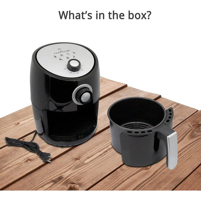 Freidora De Aire Nutrichef 1000W 2 Cuartos Cocina Sin Aceite Ahorra Tiempo Y Dinero