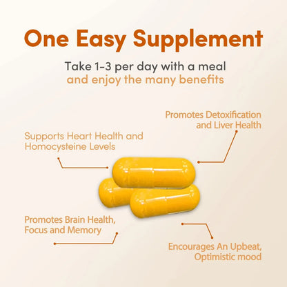 Cápsulas De Methyl Factors Con Vitaminas B Folato Y Riboflavina Suplemento Energizante Y Estimulante Del Estado De Ánimo