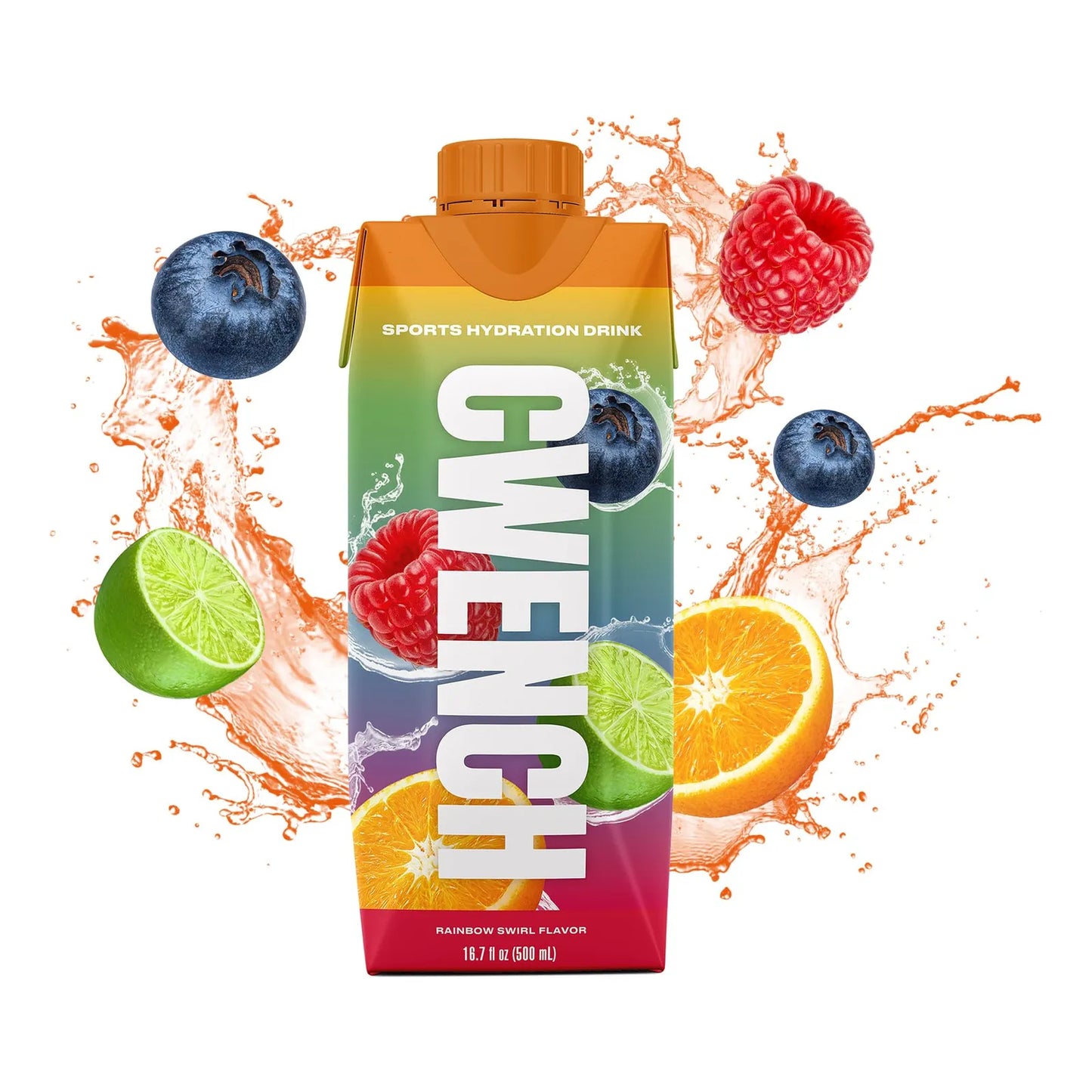 Cwench Hydration Remolino Arcoiris Bebida Deportiva 12 Pack 16.9oz Hidratacion Instantanea Con Electrolitos Y Vitaminas