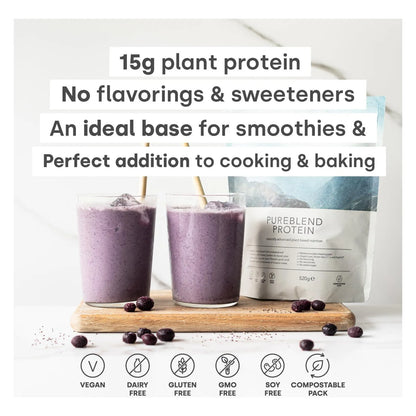 Pureblend Protein Proteína Vegana En Polvo Aminoácidos Esenciales Sin Azúcar