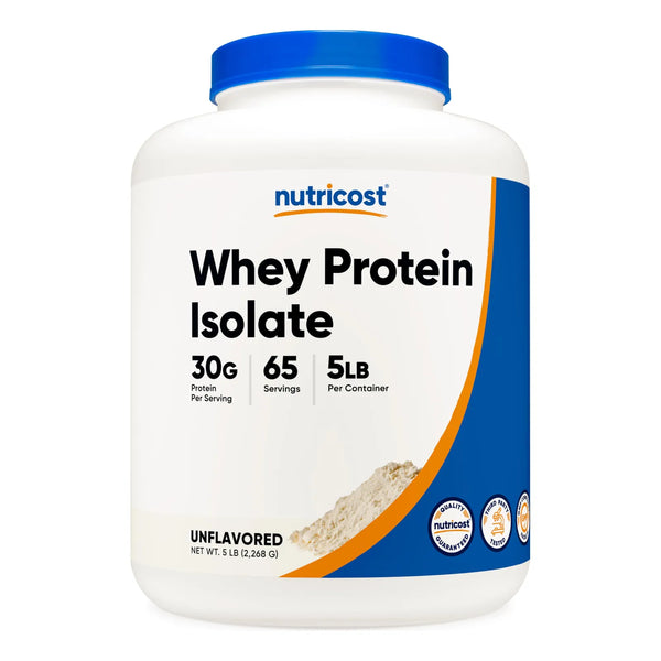 Proteina De Suero Aislada 100 Pura 5LBS Sin Sabor EEUU Recuperacion Muscular