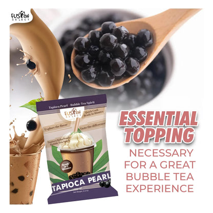 Perlas De Tapioca Cocción Rápida Sabor Azúcar Morena Boba 3 Paquetes