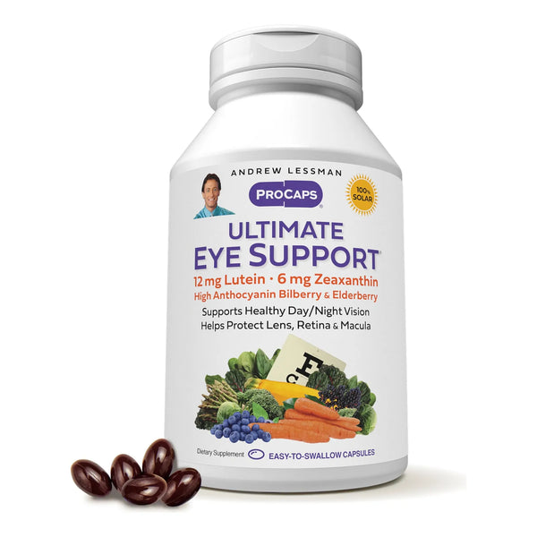 Cápsulas Salud Ocular 10 Mg Luteína 5 Mg Zeaxantina Bilberry Visión Clara