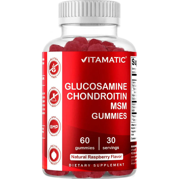 Gomitas Condroitina Glucosamina MSM Vitamina E Soporte Articular 60 Unidades