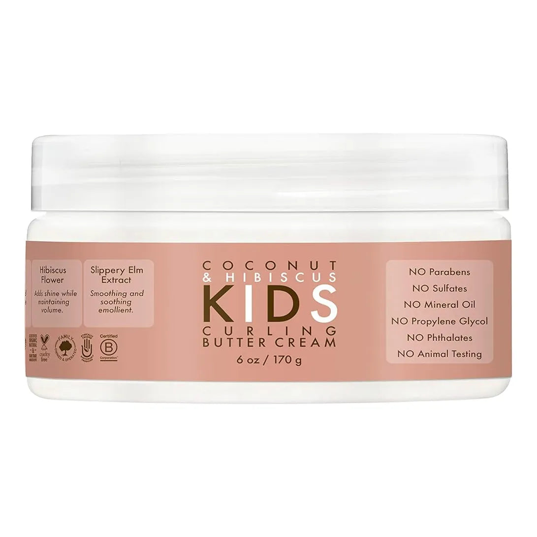 Sheamoisture Set Cabello Rizado Niños Hibisco Coco 3 En 1 Rizos Definidos Sin Frizz