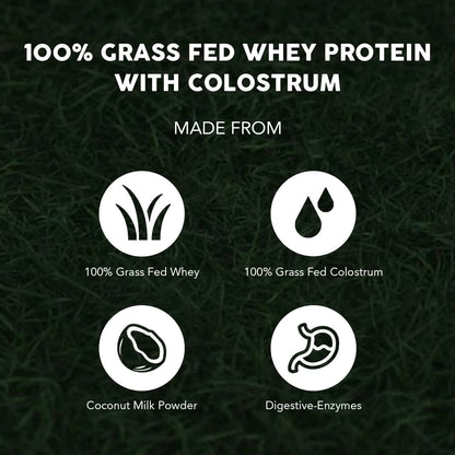 Proteína De Suero 100% Alimentada Con Pasto Con Calostro Enzimas Digestivas