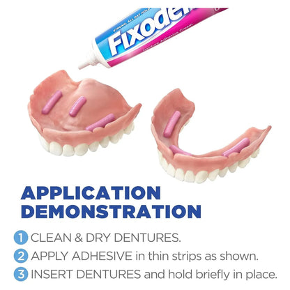 Fixodent Crema Adhesiva Para Dentaduras Originales 0.75 Oz Sujeción Fuerte Todo El Día