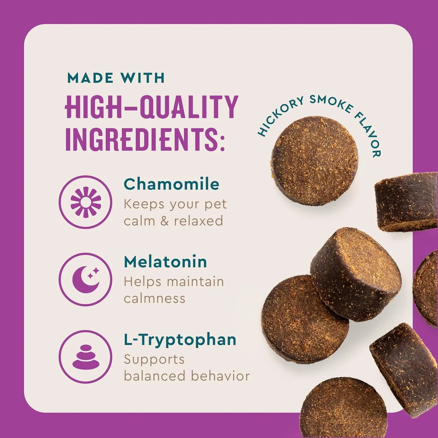 Masticables Calmantes Para Perros Alivio Estrés Y Ansiedad VetIQ 60 Unidades