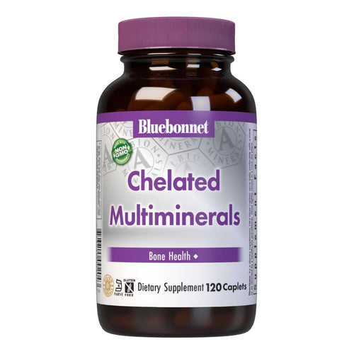 Multiminerales Quelados Alta Potencia Bluebonnet Nutrition 120 Comprimidos
