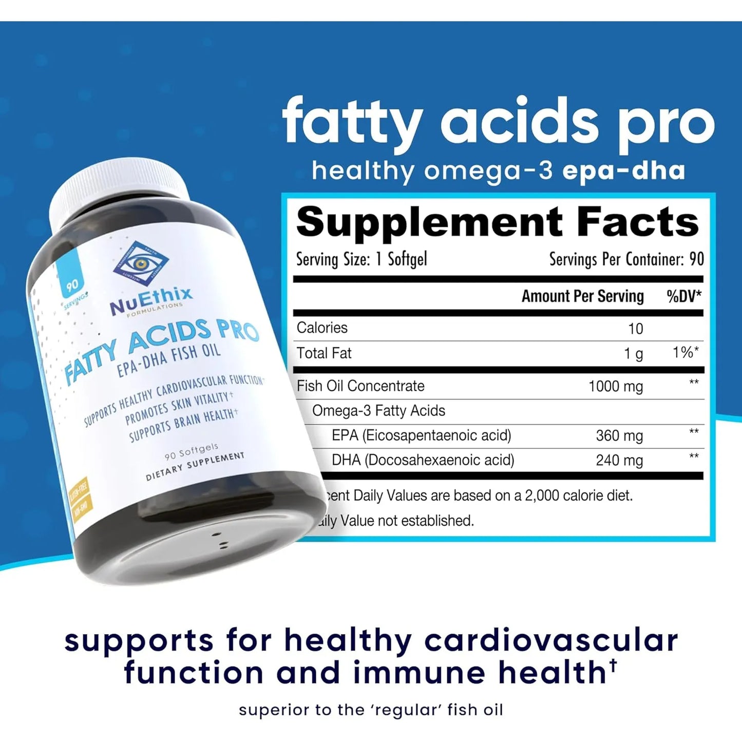 Aceite De Pescado Omega 3 EPA DHA Ultra Concentrado 90 Cápsulas Suplemento Dietético