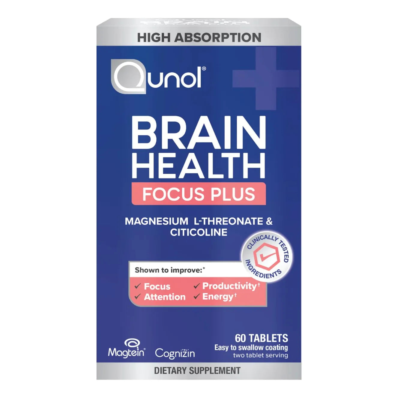 Brain Health Focus Plus L Treonato Magnesio Citicolina Mejora Concentracion 60 Caps