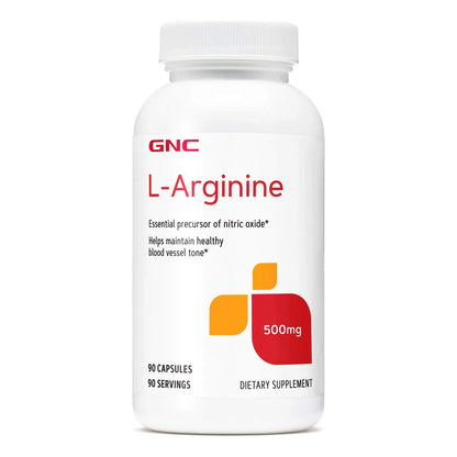 L Arginina 500 Mg Suplemento Apoya Tono Vascular Saludable 90 Capsulas