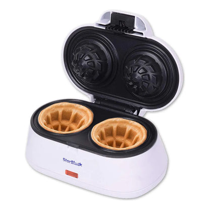 Máquina Para Hacer Gofres Doble Starblue Blanco Desayunos Perfectos En Minutos
