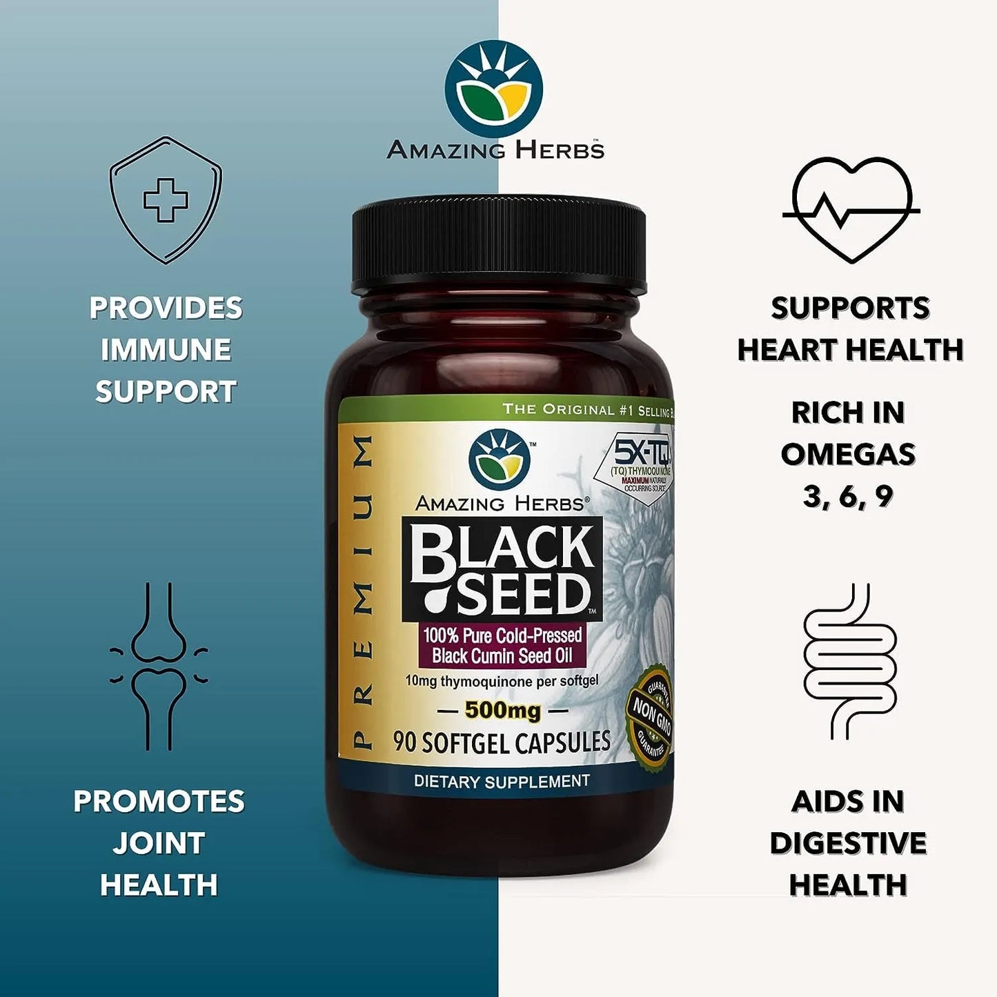 Aceite De Semillas Negras En Capsulas 90 Unidades Refuerzo Inmunologico Digestivo Y Cerebral