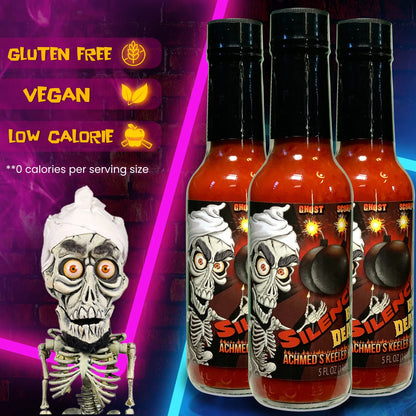 Salsa Picante Achmed Con Escorpion Carolina Reaper Y Ghost Peppers 5 Oz