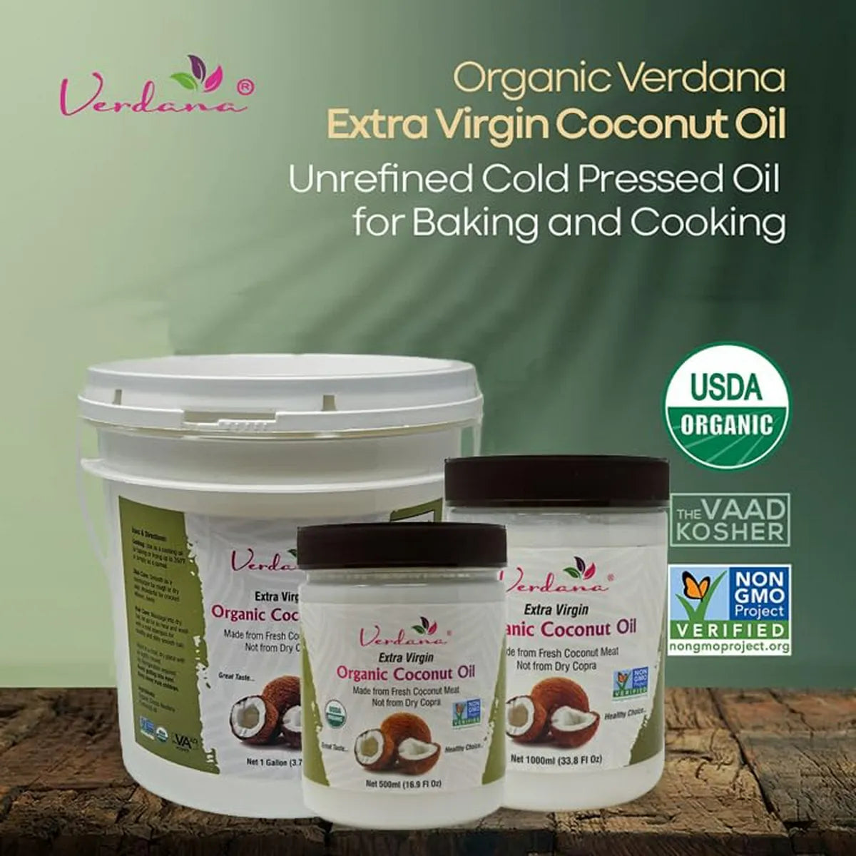 Aceite De Coco Extra Virgen Orgánico Prensado En Frío Ideal Para Cocina Y Belleza