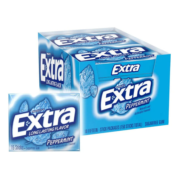 Goma De Mascar Extra Libre De Azúcar 15 Unidades Cool Blast De Blizzard