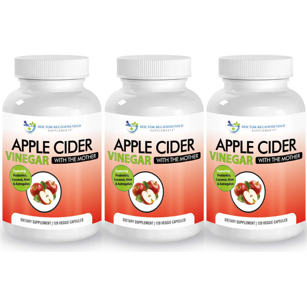 Cápsulas Orgánicas De Vinagre De Sidra De Manzana 1500 Mg Digestión Refuerzo Inmunológico