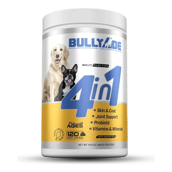 Masticables Suaves Probióticos 4 En 1 Para Perros Apoyo Articulaciones Piel Y Pelaje