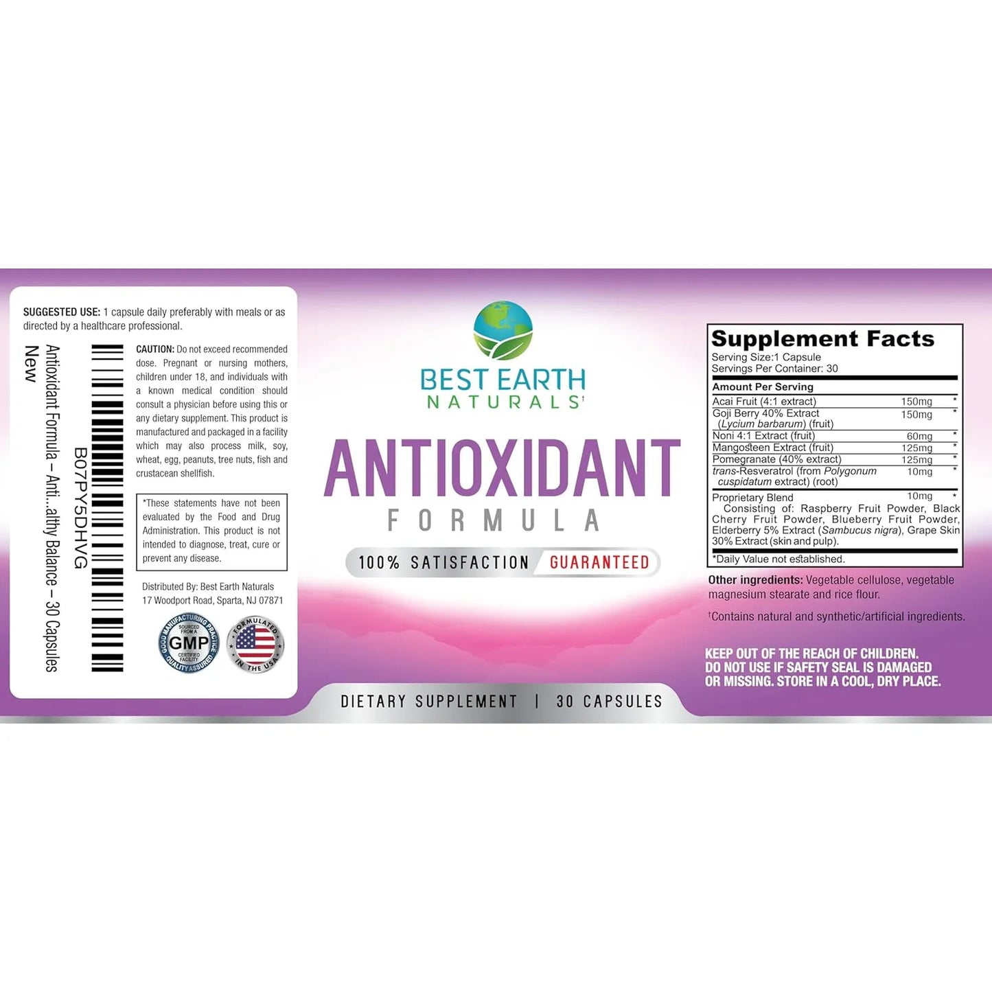 Fórmula Antioxidante Potente Con Vitamina Refuerzo Inmune Suplemento En Cápsulas