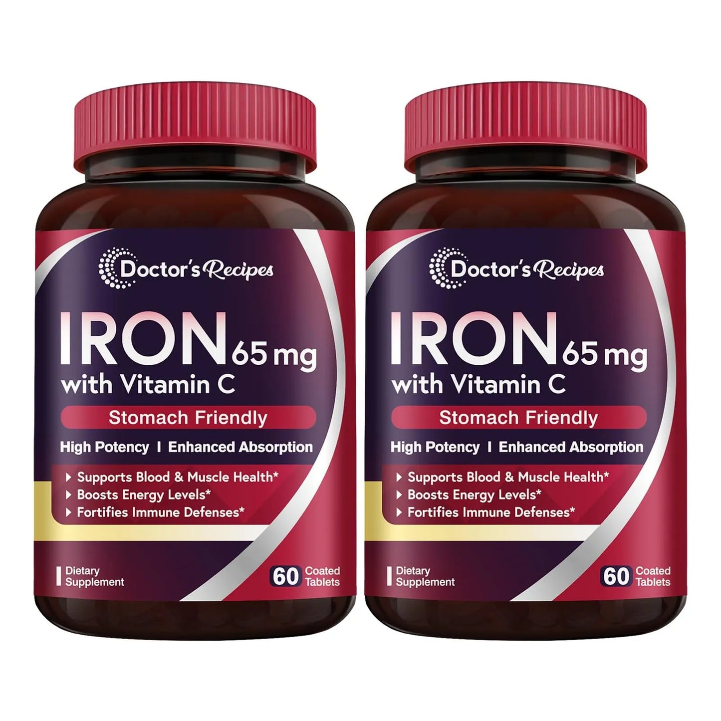 Hierro 65 Mg Con Vitamina C Suplemento Para Energía Y Vitalidad