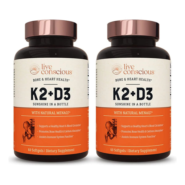 Vitamina K2 D3 5000 Ui Menaq7 Salud Osea Cardiaca 120 Capsulas