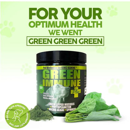 Multivitamínico Orgánico Para Perros King Kanine Green Inmune Plus 170g
