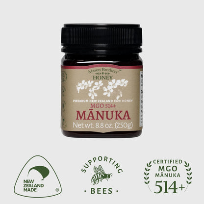 Miel Cruda De Manuka Mgo 514 De Nueva Zelanda 250 Gramos Mason Brothers